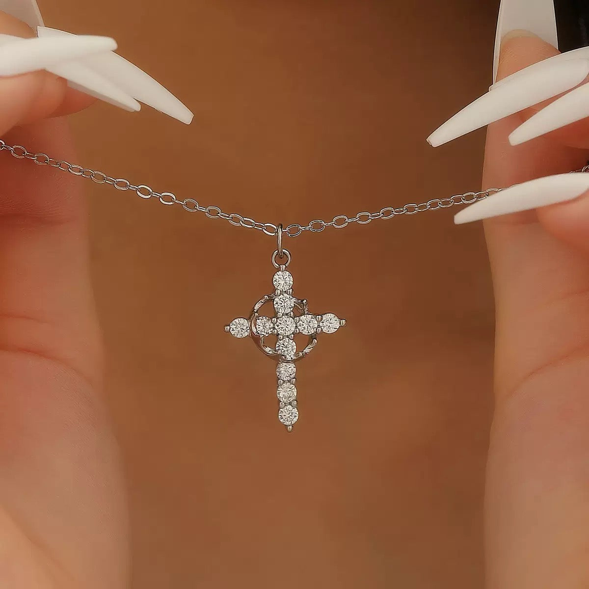 CROWN CROSS NECKLACE