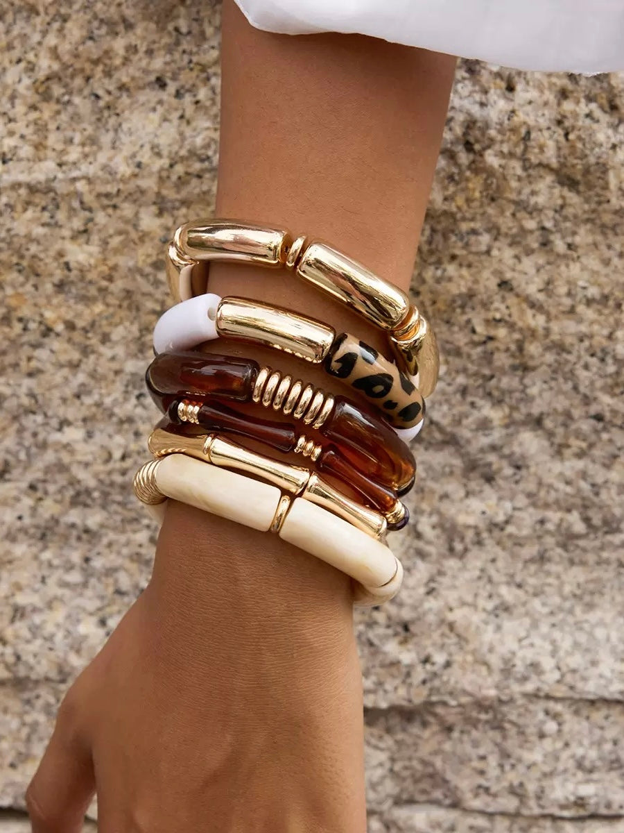BROWN RESIN BRACELET