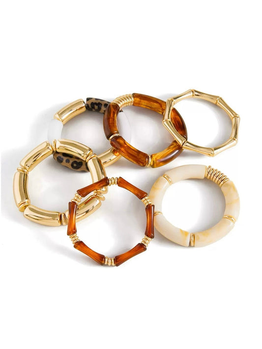 BROWN RESIN BRACELET