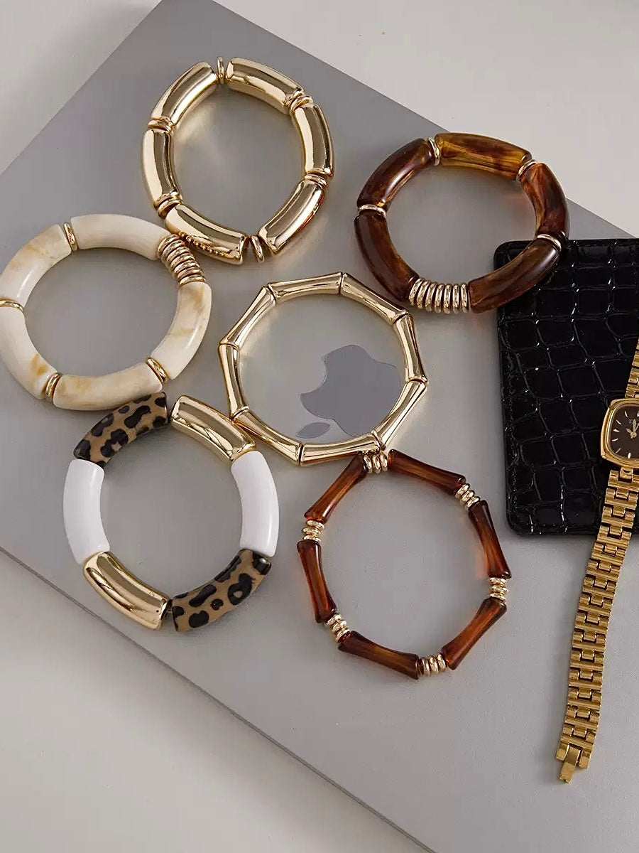 BROWN RESIN BRACELET