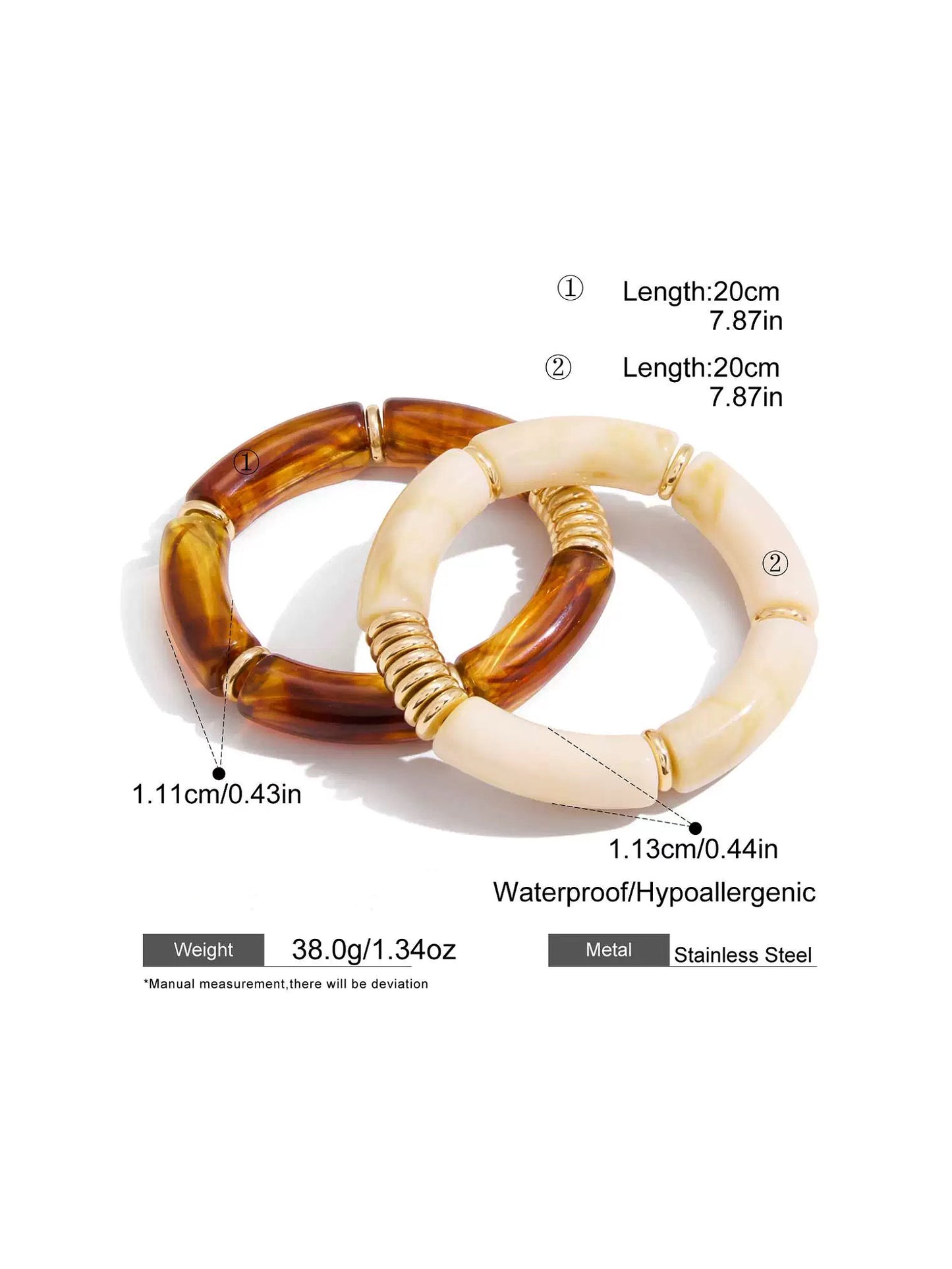 BROWN RESIN BRACELET
