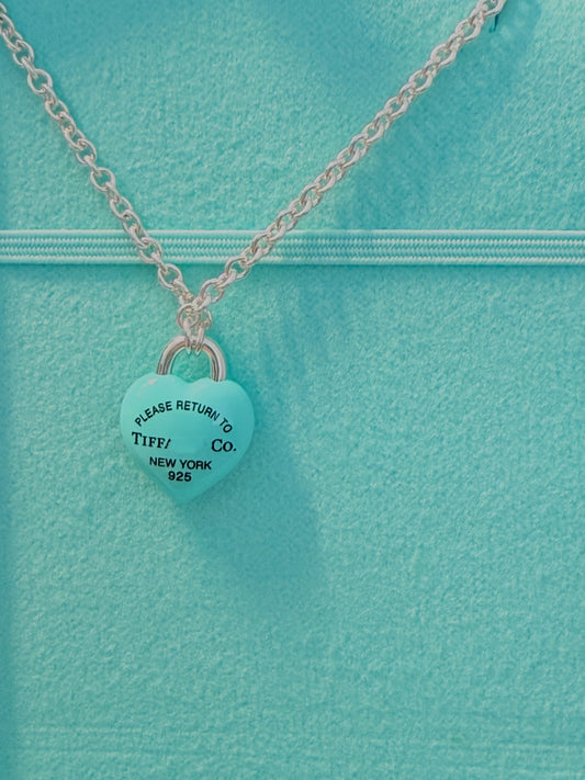 BLUE CANDY BEAN NECKLACE