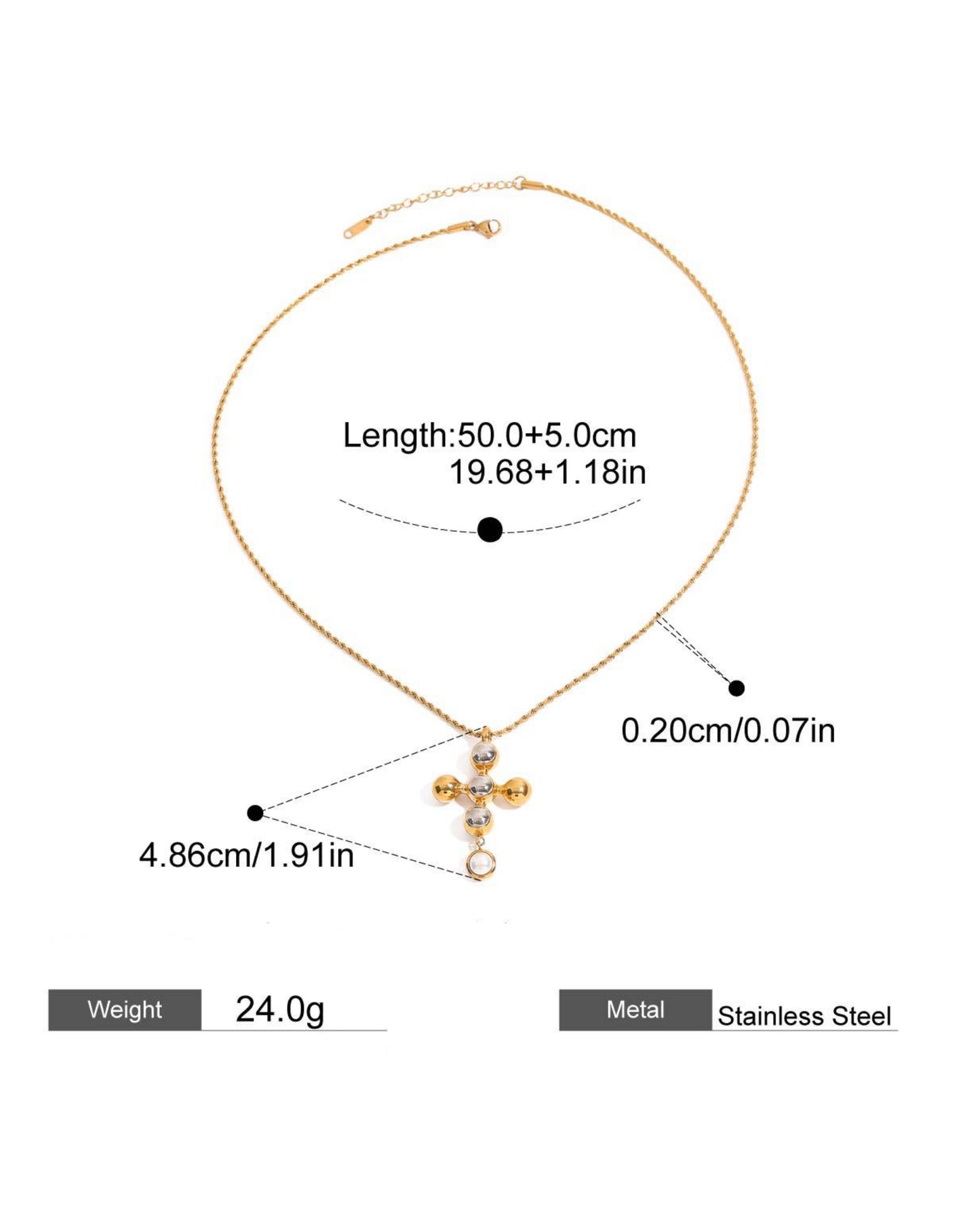 SACRED CROSS NECKLACE