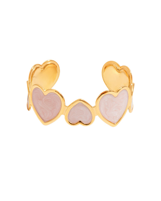 PINK HEART-SHAPED BRACELET