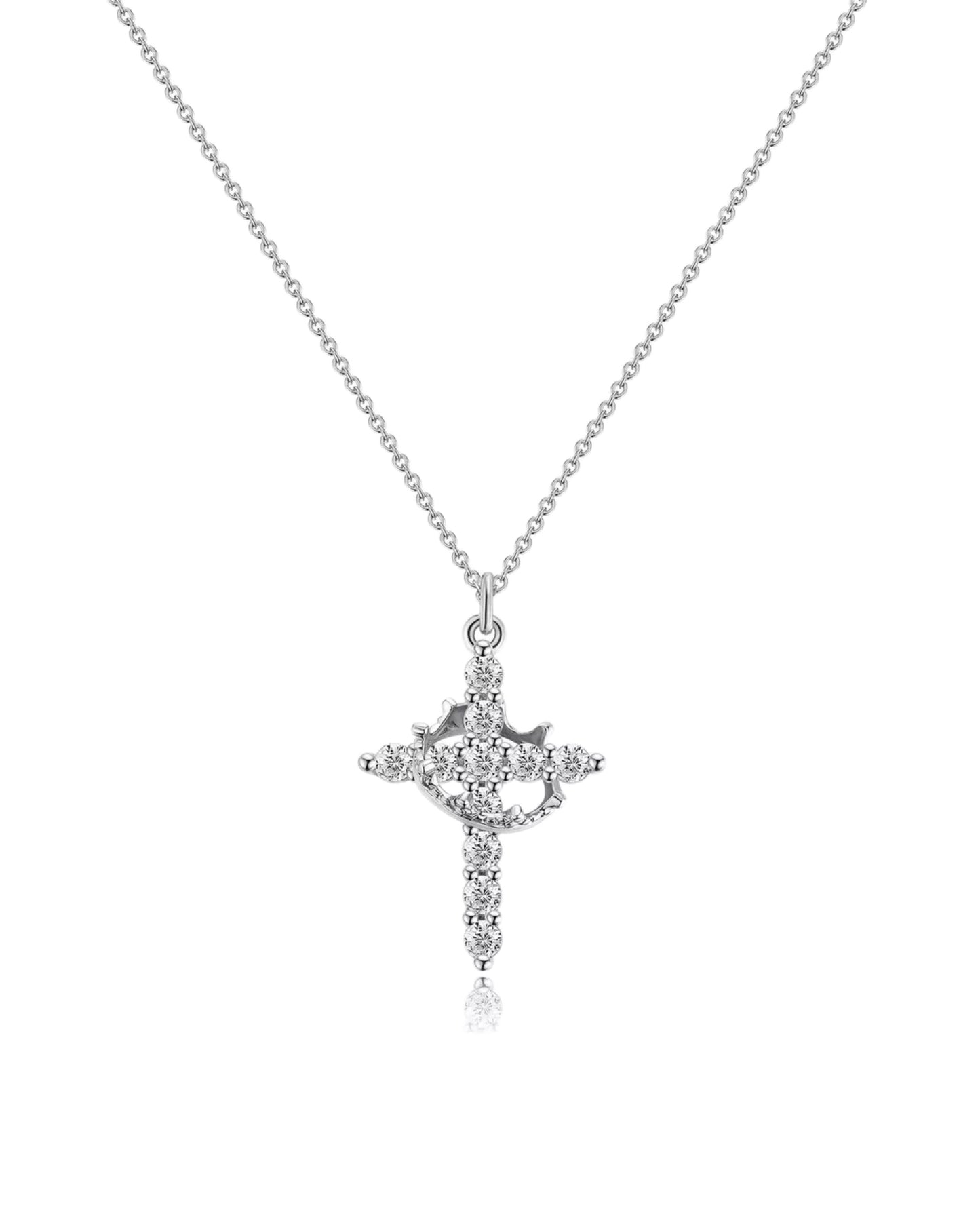 CROWN CROSS NECKLACE