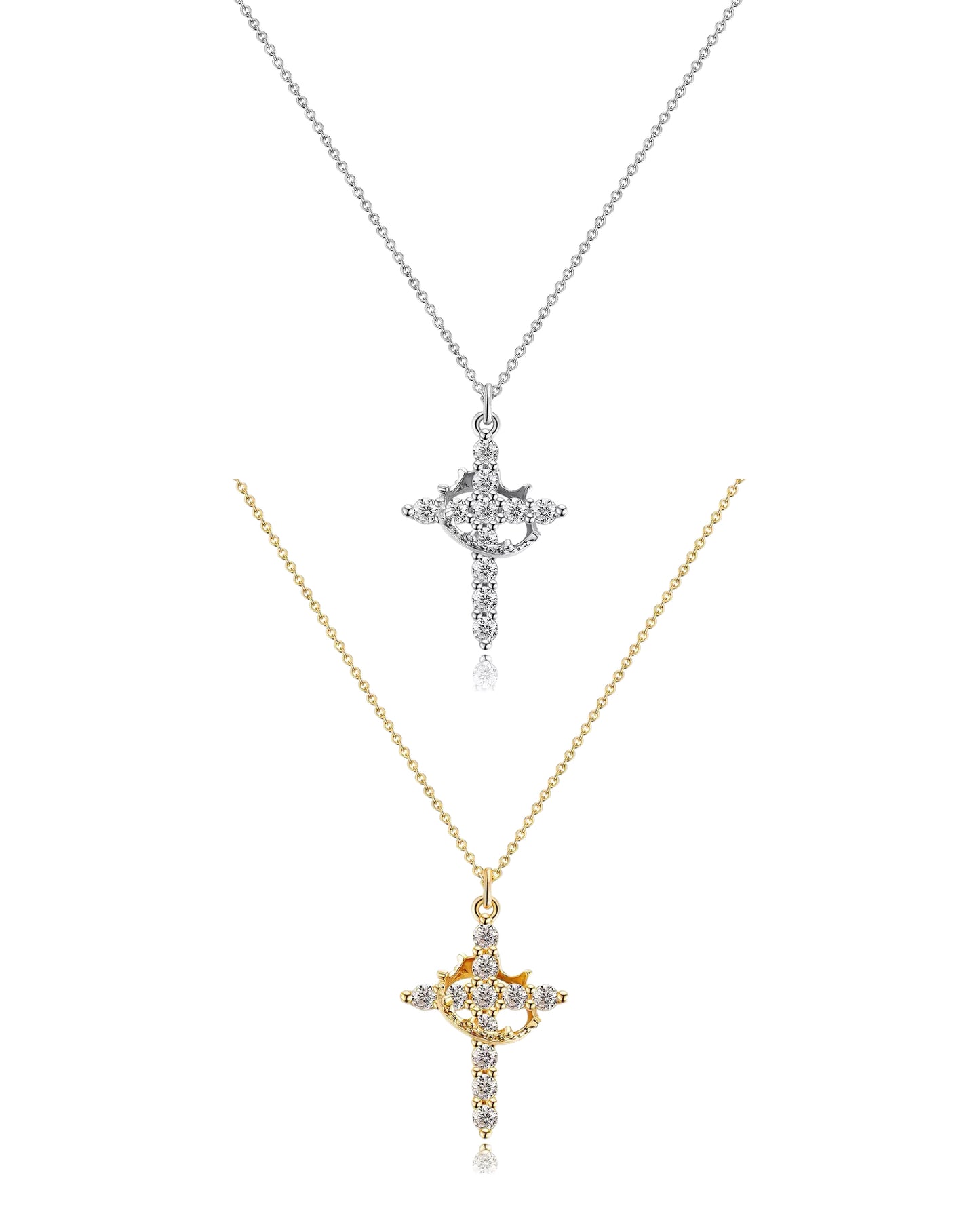 CROWN CROSS NECKLACE