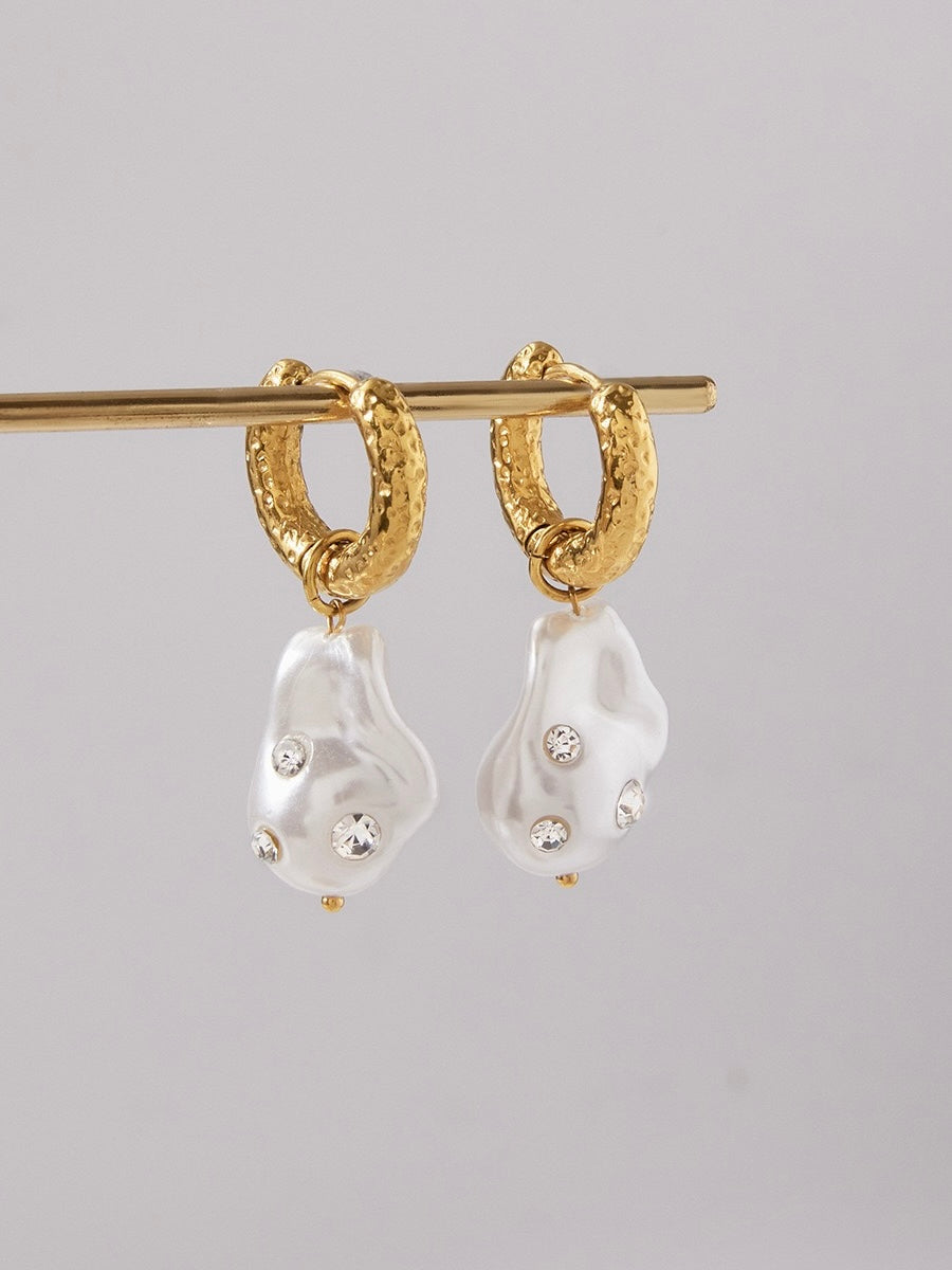 PEARL WATER DROP EARRINGS