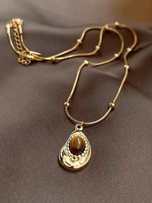 TIGER EYE STONE NECKLACE