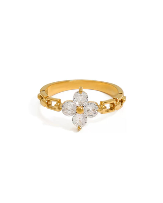 FOUR-LEAF CLOVER RING