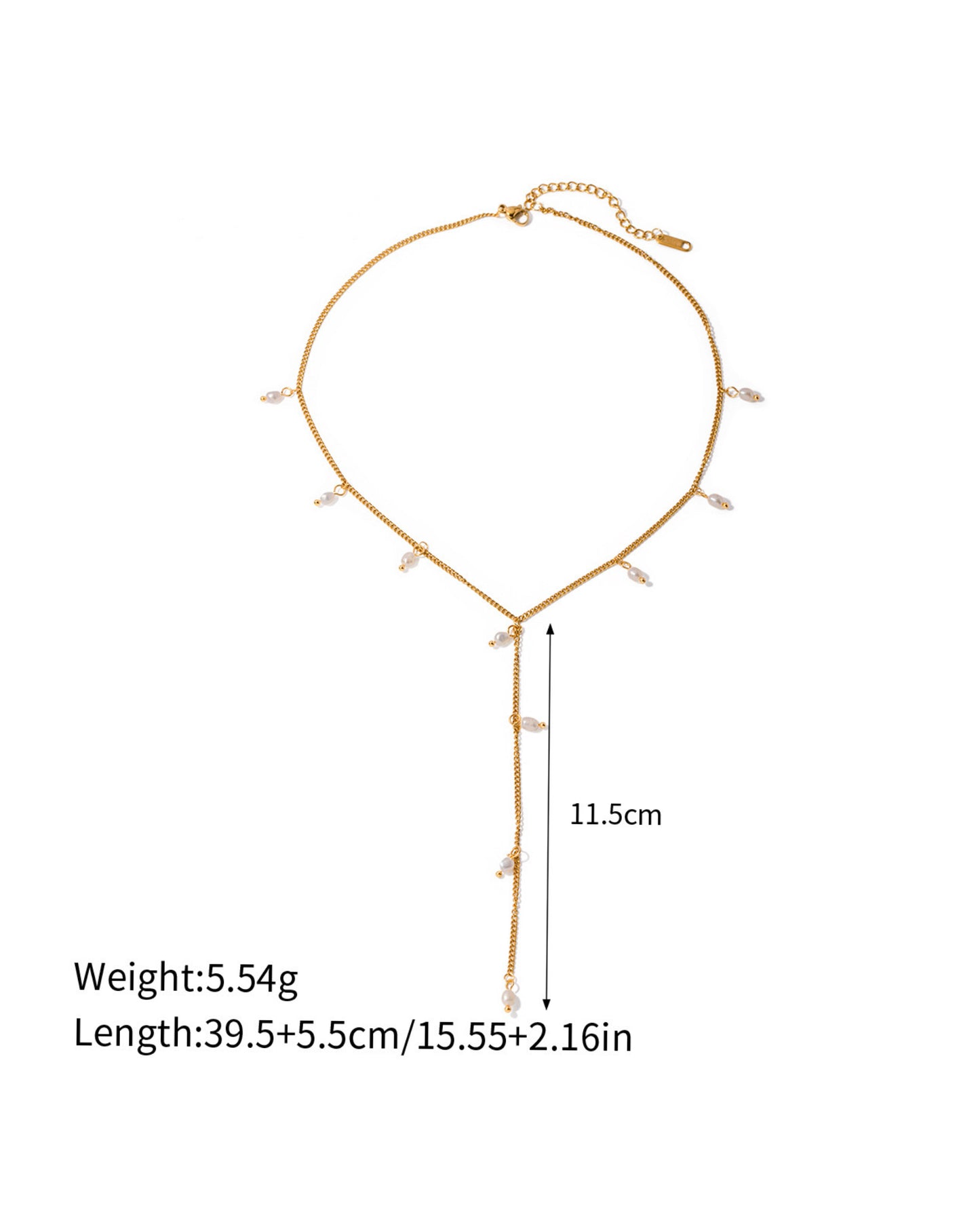 YO-SHAPED PEARL NECKLACE