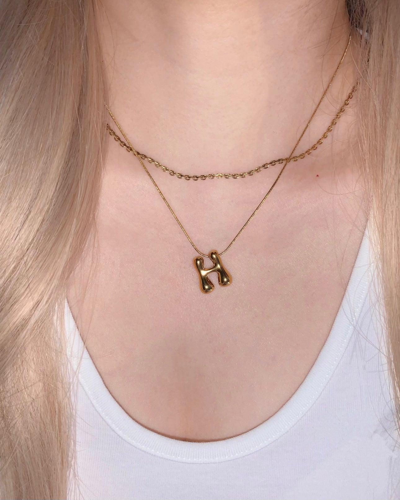 COLLIER À LETTRES BULLES