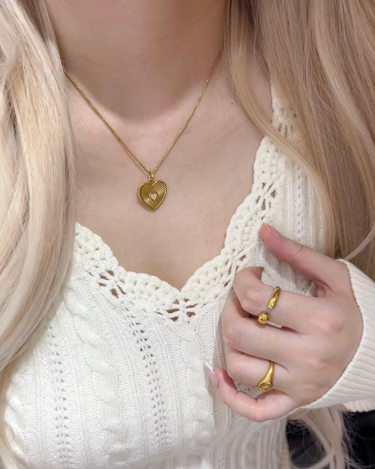 COLLIER D'AMOUR DORÉ
