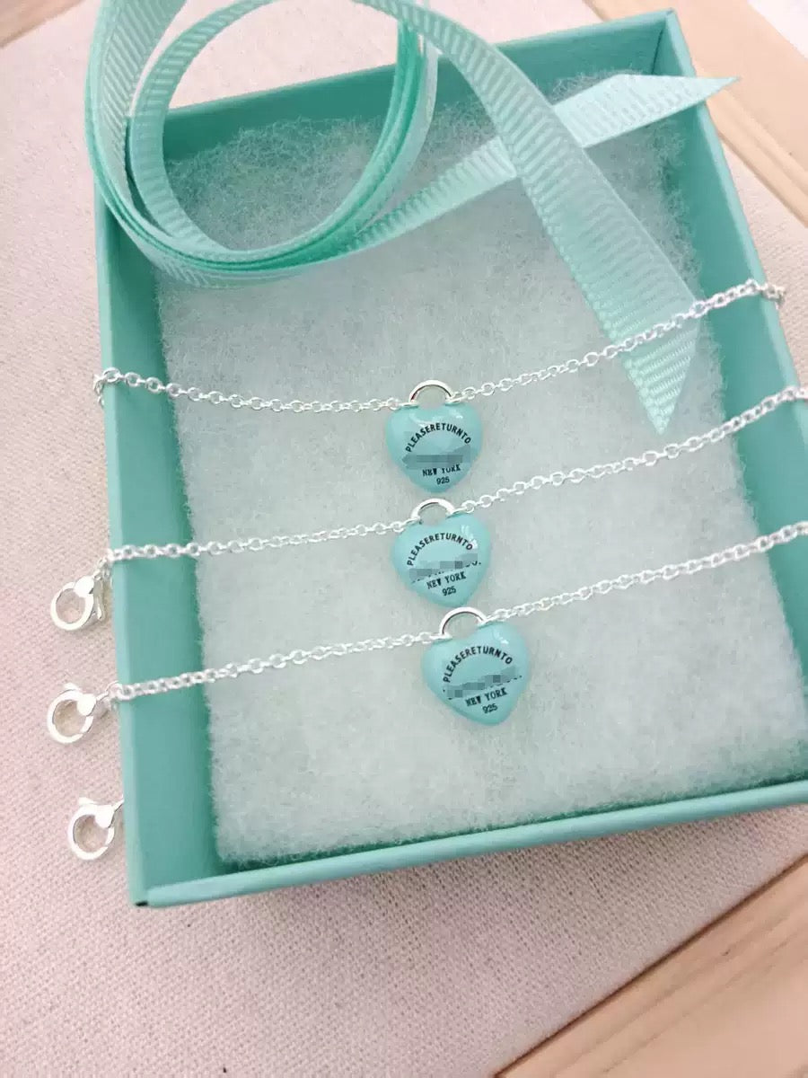 BLUE CANDY BEAN BRACELET