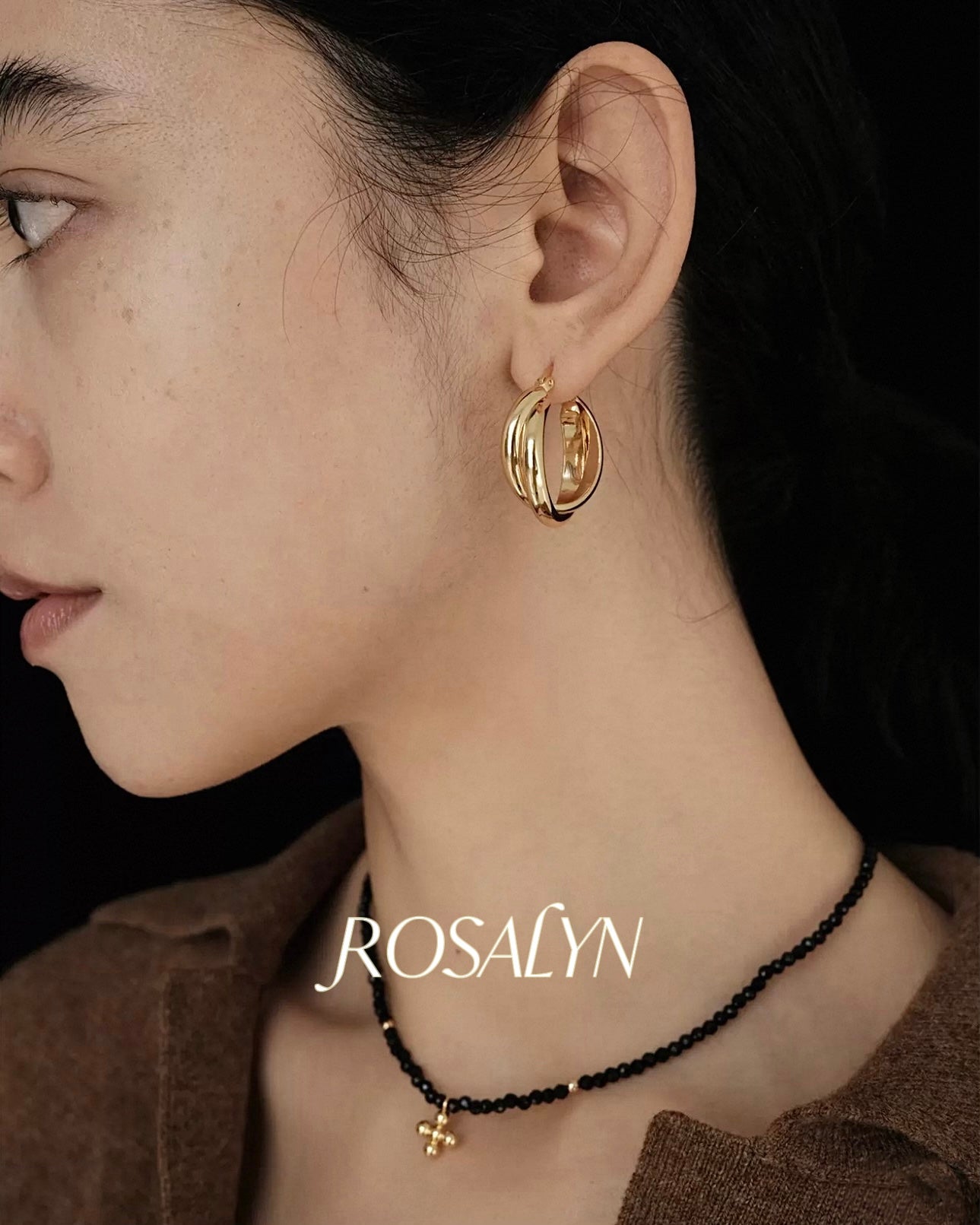 DOUBLE-RINGED EARRINGS