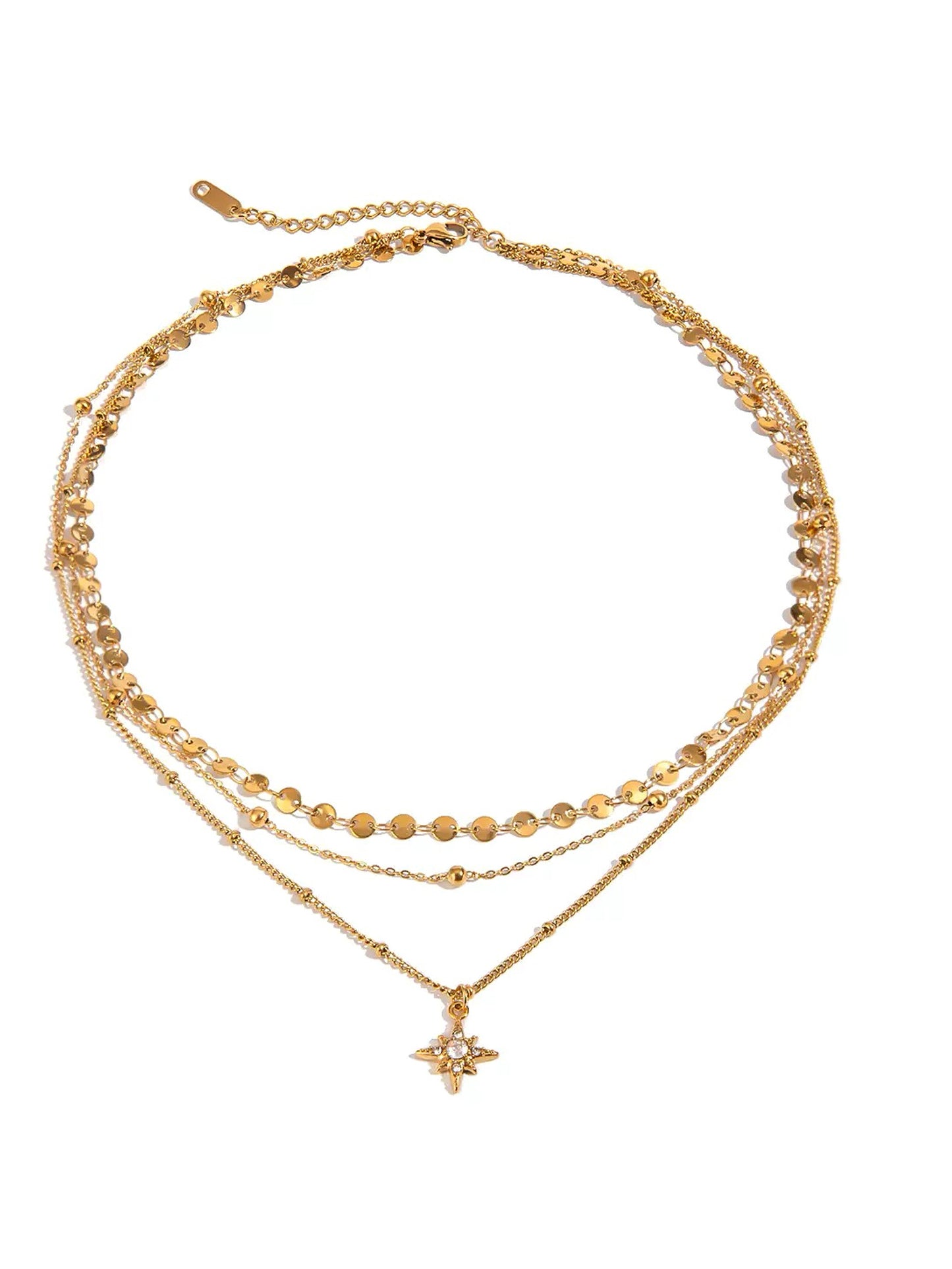 THREE-LAYER NECKLACE