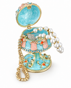 ENAMEL LAMP JEWELRY BOX