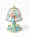 ENAMEL LAMP JEWELRY BOX