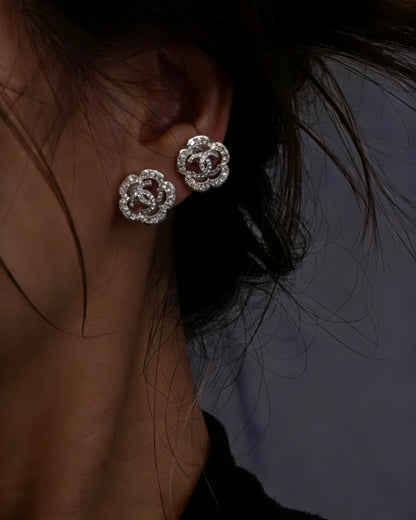 CAMELLIA FLOWER EARRINGS