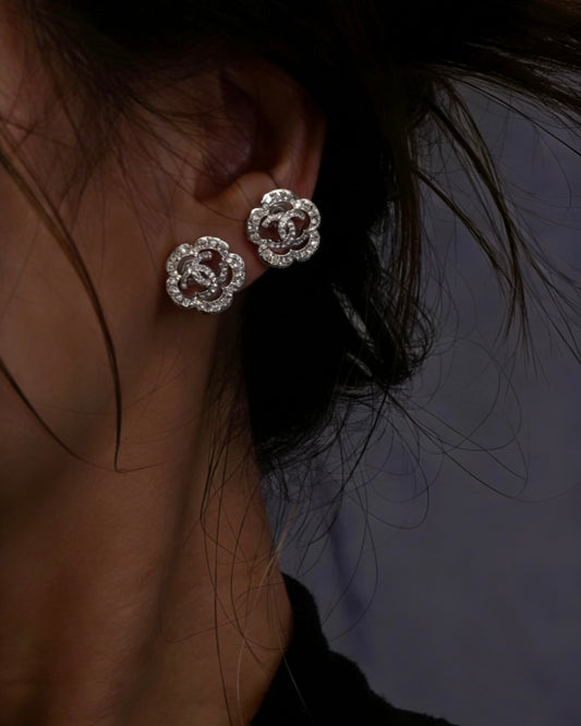 CAMELLIA FLOWER EARRINGS