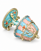 ENAMEL LAMP JEWELRY BOX
