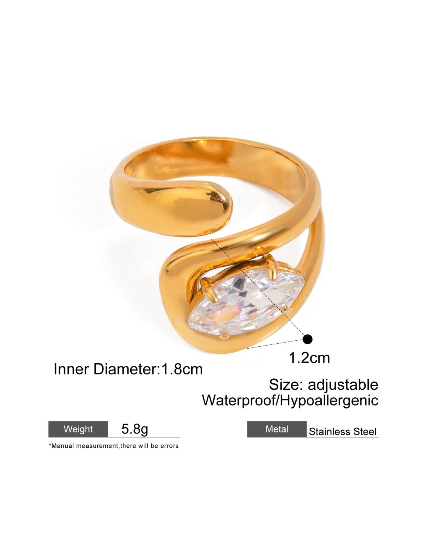 FLOWING DIAMOND RING