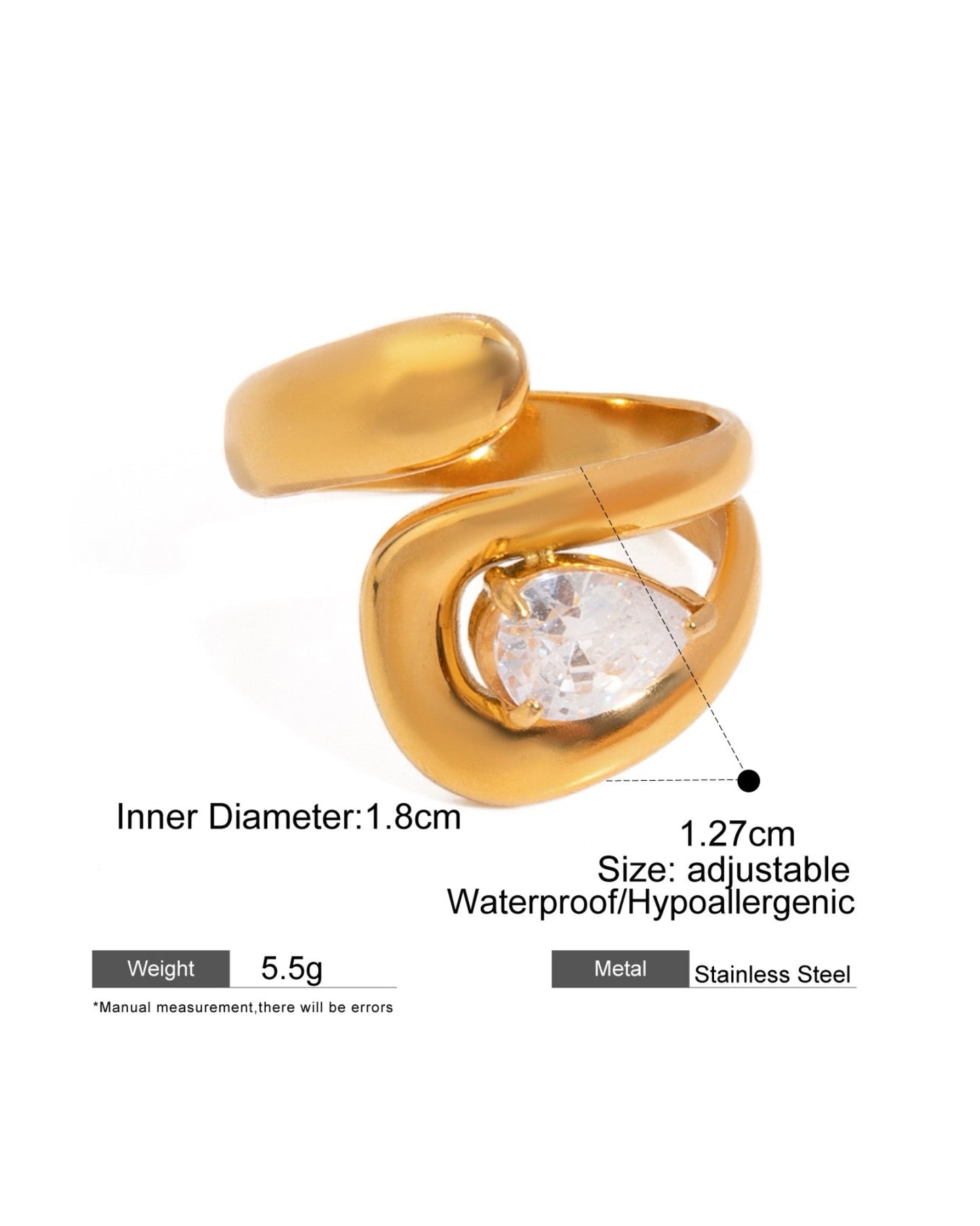 FLOWING DIAMOND RING