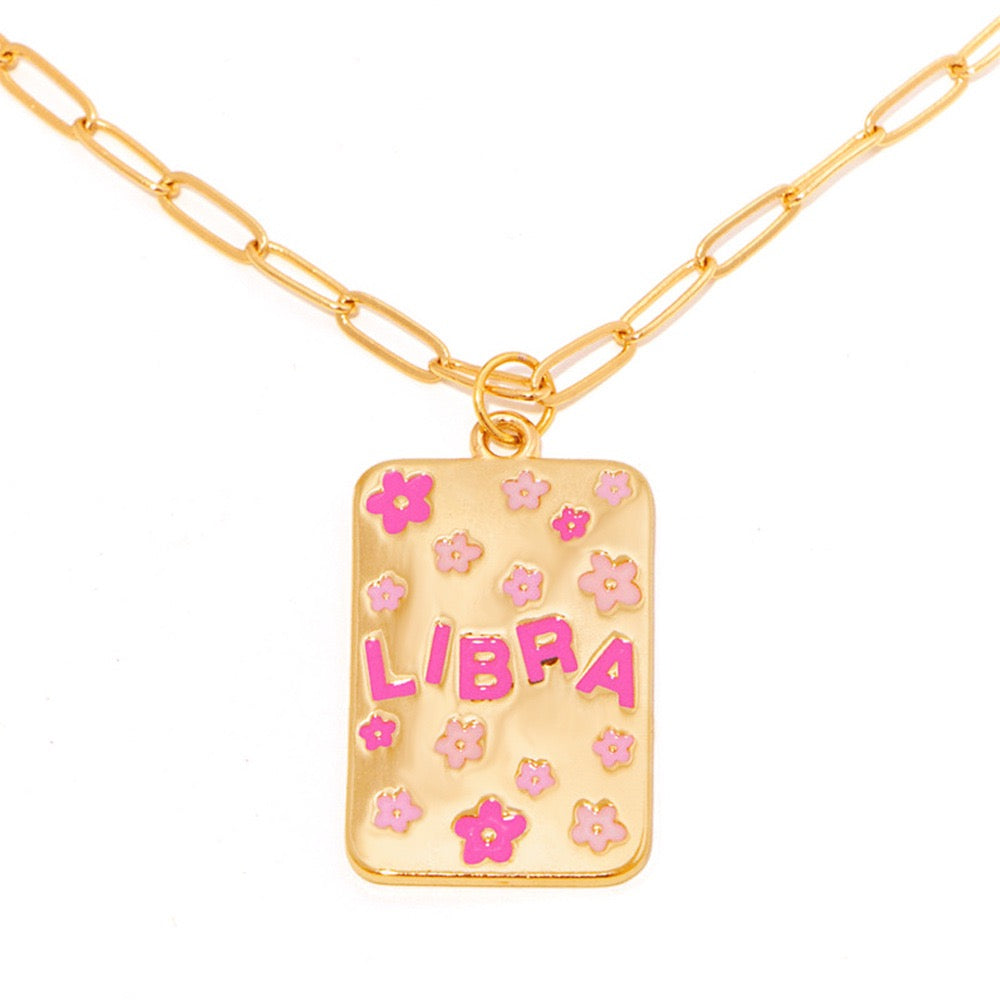 ZODIAC SIGN PATTERN NECKLACE