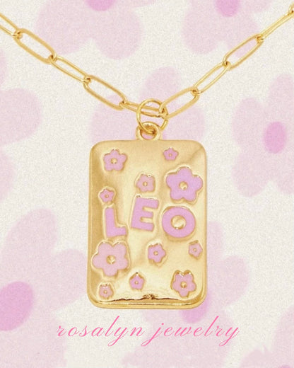 ZODIAC SIGN PATTERN NECKLACE