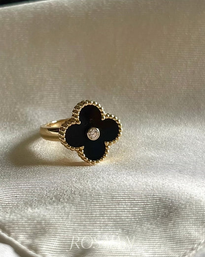 FOUR-LEAF CLOVER RING