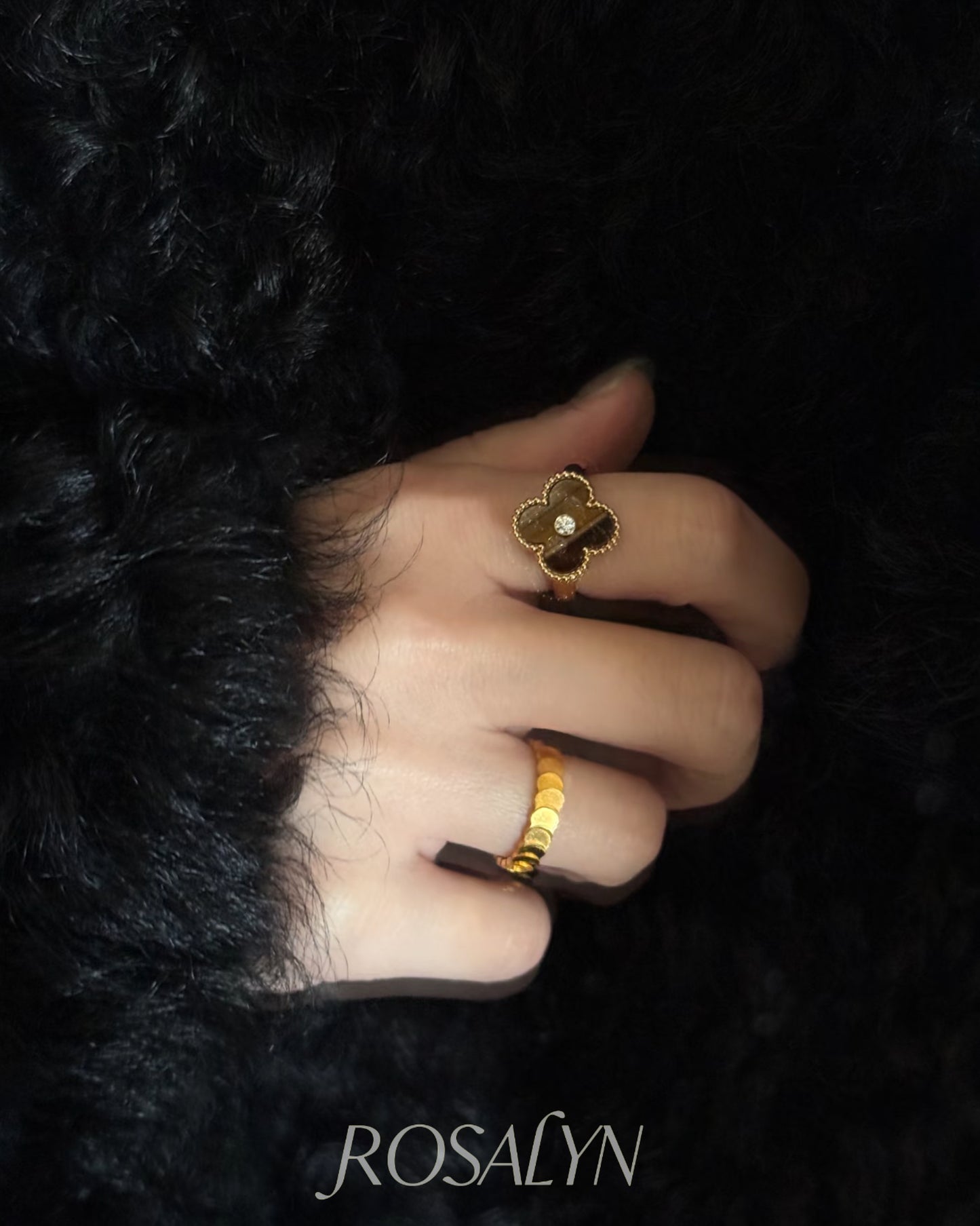 FOUR-LEAF CLOVER RING