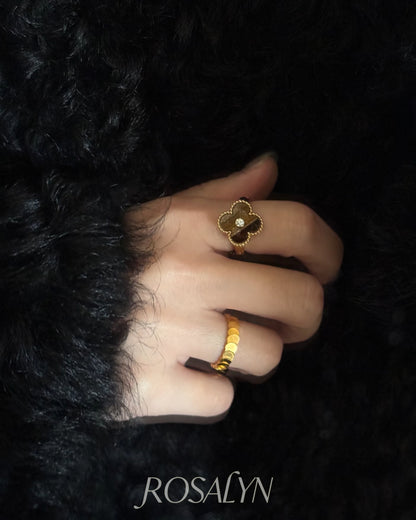 FOUR-LEAF CLOVER RING