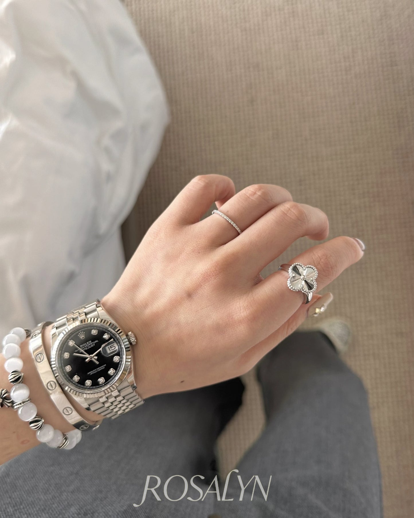FOUR-LEAF CLOVER RING