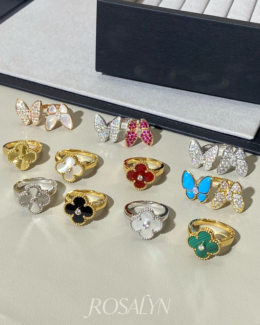FOUR-LEAF CLOVER RING