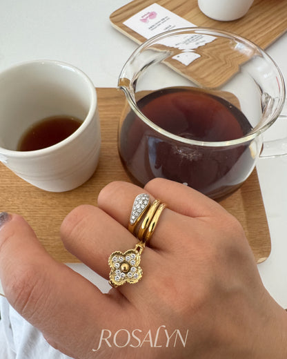 FOUR-LEAF CLOVER RING