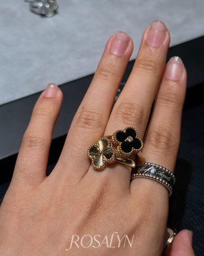 FOUR-LEAF CLOVER RING