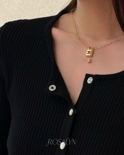CE LOCK NECKLACE