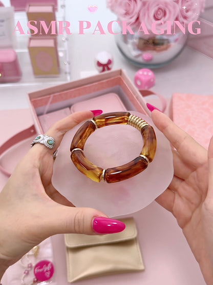 BROWN RESIN BRACELET