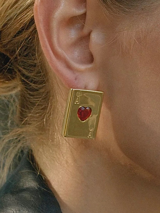 POKER EARRINGS