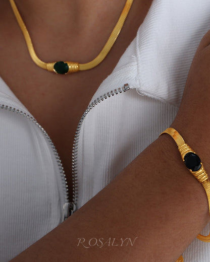 SNAKE BONE NECKLACE BRACELET