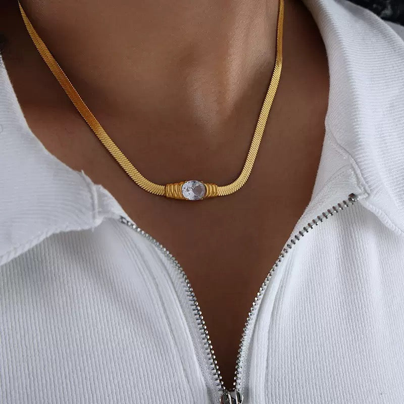 SNAKE BONE NECKLACE BRACELET