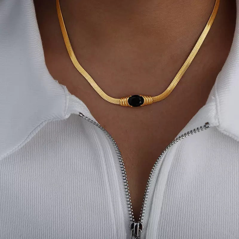 SNAKE BONE NECKLACE BRACELET