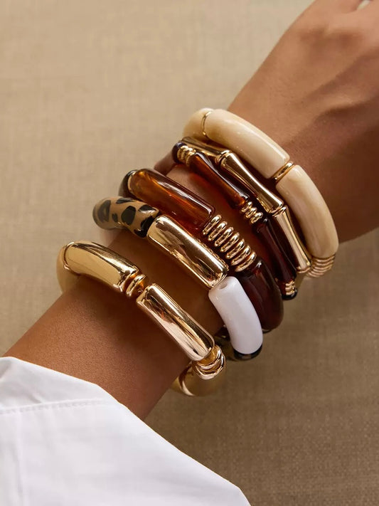 BROWN RESIN BRACELET