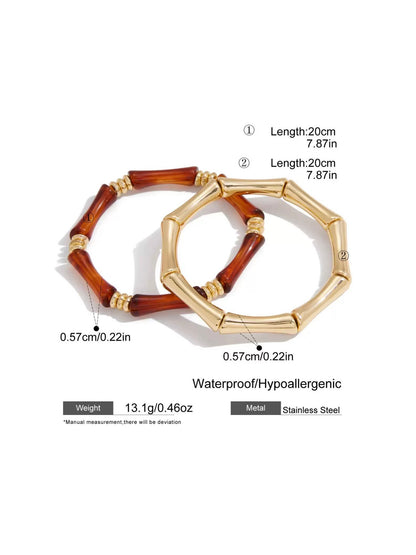 BROWN RESIN BRACELET