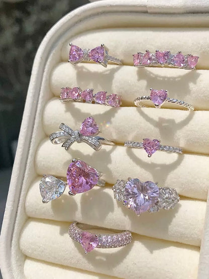 MANY PINK RINGS