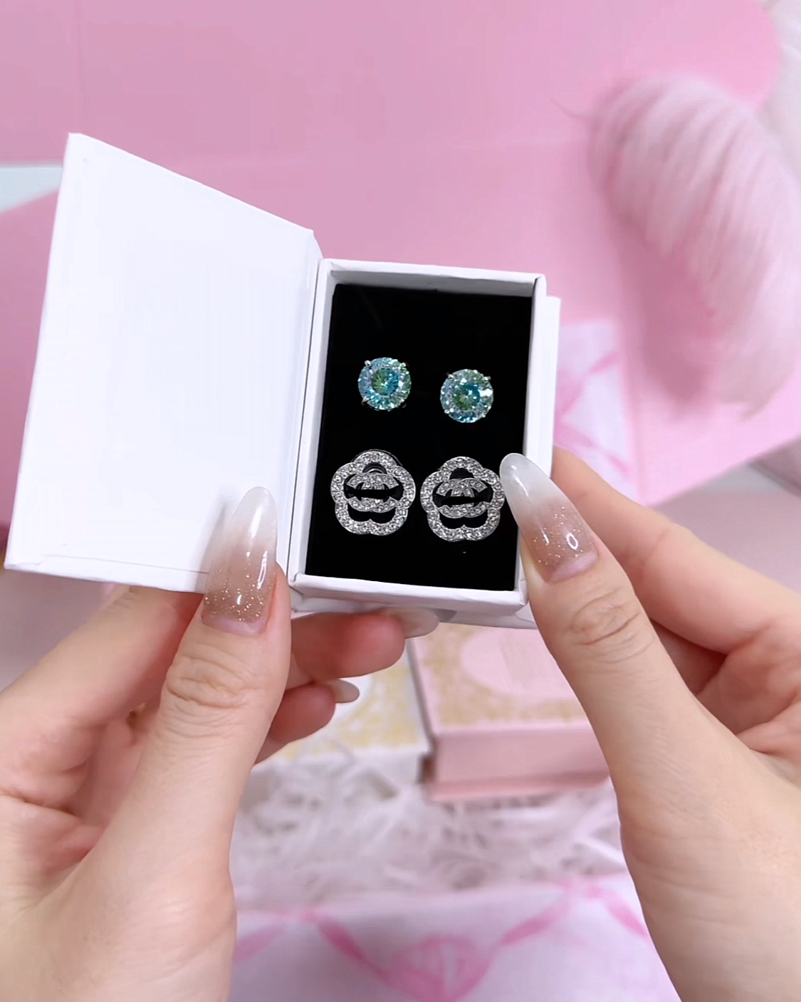 CAMELLIA FLOWER EARRINGS