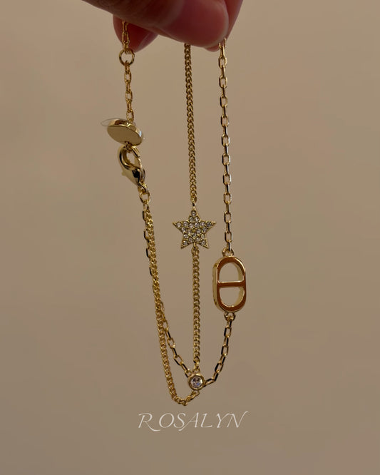 CD DOUBLE-LAYER BRACELET