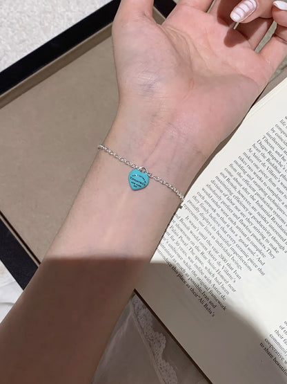 BLUE CANDY BEAN BRACELET