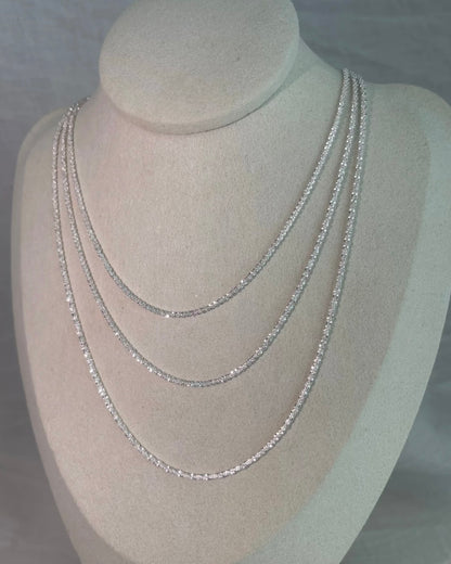 BROKEN SILVER MOON NECKLACE