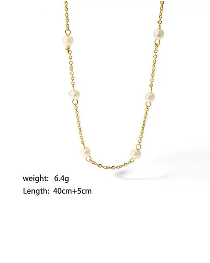 YO-SHAPED PEARL NECKLACE