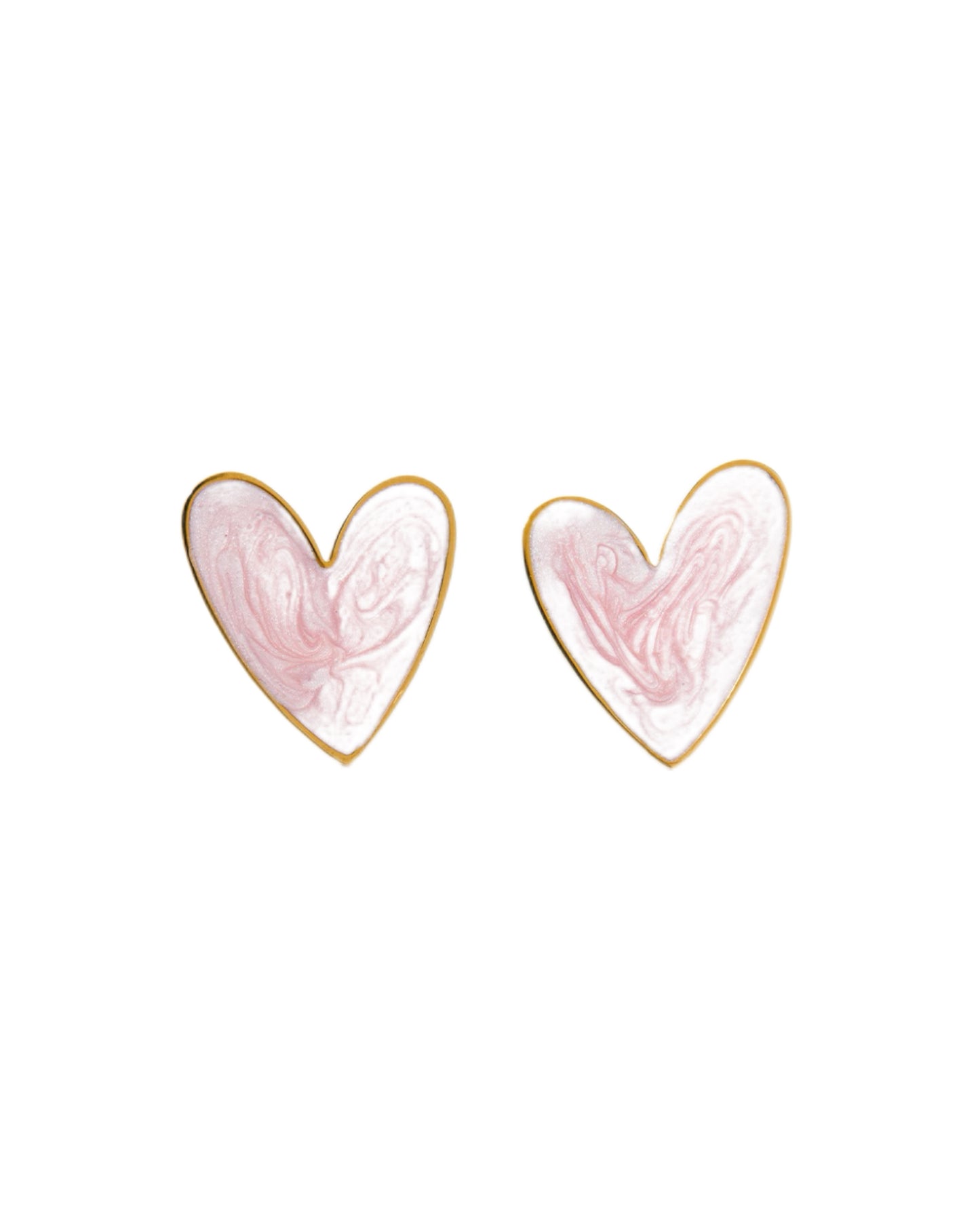 COLORED HEART EARRINGS